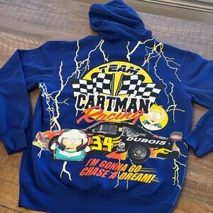 South Park Team Cartman Racing Blue Hoodie